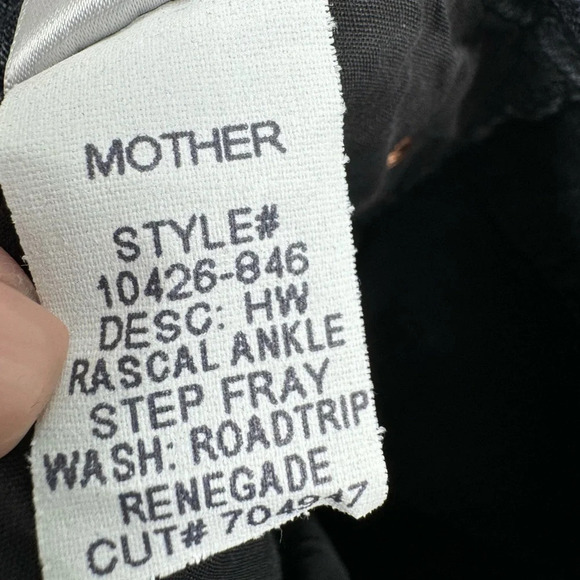 MOTHER High Waisted Rascal Ankle Step Fray in Roadtrip Renegade size 32 B167 - Picture 6 of 6